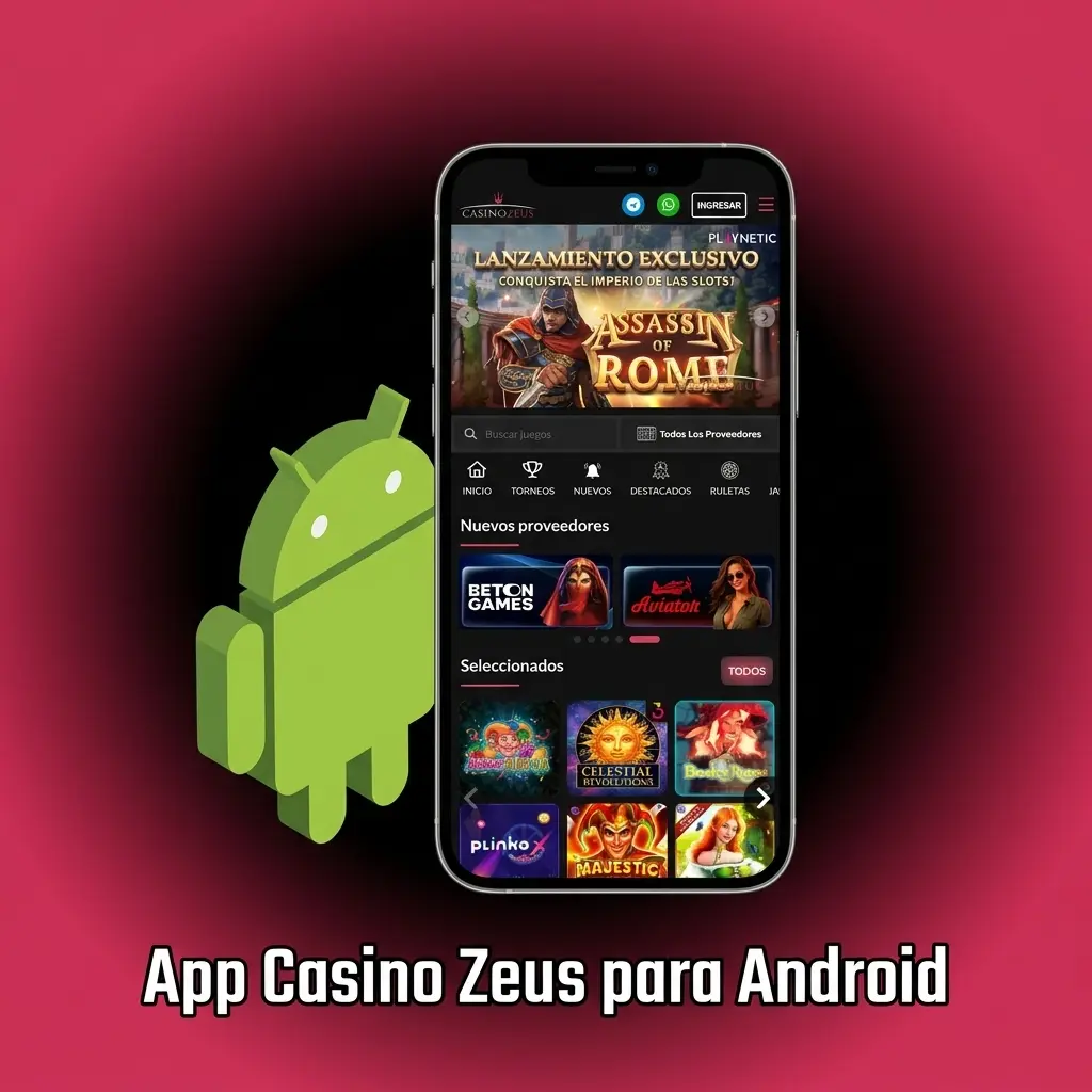Aplicación Casino Zeus para Android disponible para descargar gratis con apuestas deportivas y juegos de casino