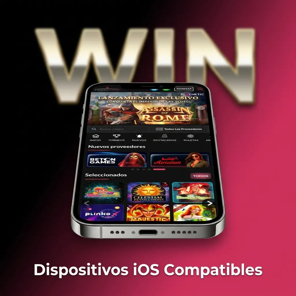 Lista de dispositivos iOS compatibles con la app Casino Zeus, incluyendo iPhone X al 17 y iPad Air y Pro recientes